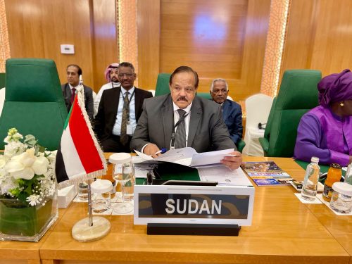 Ali Yusuf, Sudan’s minister of foreign affairs, during a meeting of the Council of Ministers of the Organisation of Islamic Cooperation in March 2025. PHOTO/@MofaSudan/X
