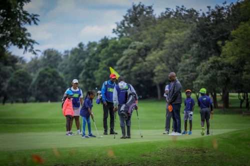 Golfers playing during a practice session. PHOTO/@KCBInKenya/X