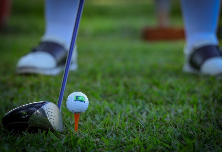 Golf ball, a tee and a club. PHOTO/@KCBInKenya/X