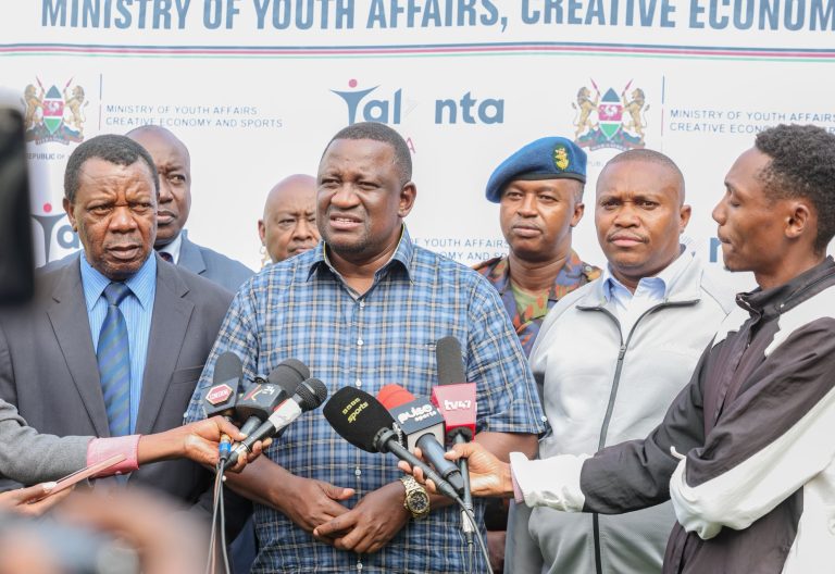 Sports Cabinet Secretary Salim Mvurya during the handing over of the Moi International Sports Centre, Kasarani, on June 30, 2025. PHOTO/@Waziri_Mvurya/X