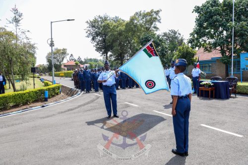 Major waliula and Fatuma during Handing over ceremony.PHOTO//@KDFINFO/X