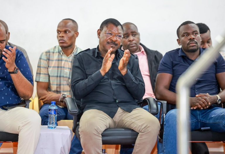 National Assembly Speaker Moses Wetang’ula during a fellowship service at the Lord of Promise Church in Diani, Mombasa County. PHOTO/@HonWetangula/X