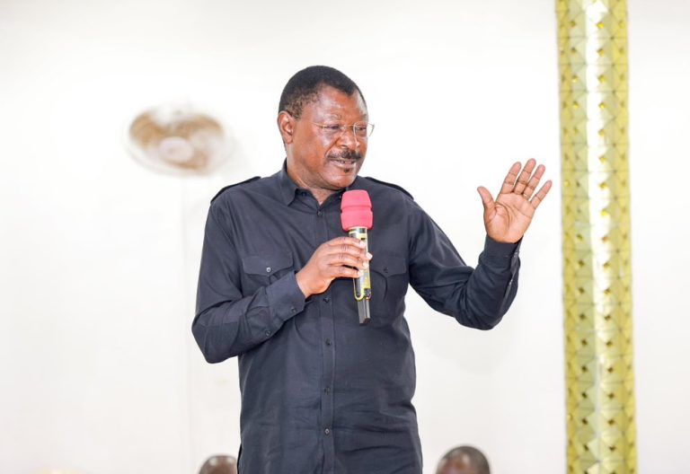 National Assembly Speaker Moses Wetang’ula during a fellowship service at the Lord of Promise Church in Diani, Mombasa County. PHOTO/@HonWetangula/X