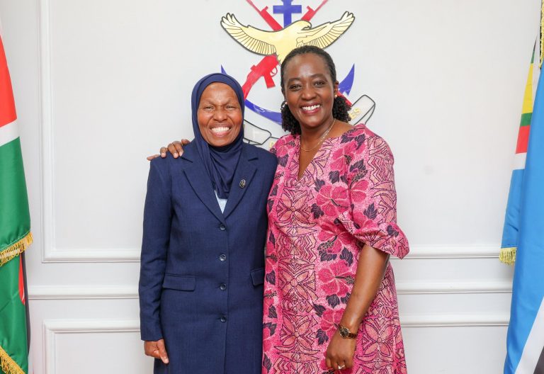 Soipan Tuya and the retired Major General Fatuma Ahmed. PHOTO/@SoipanTuya/X