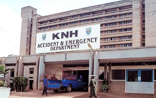 Kenyatta National Hospital (KNH) signage. PHOTO/@KNH/X