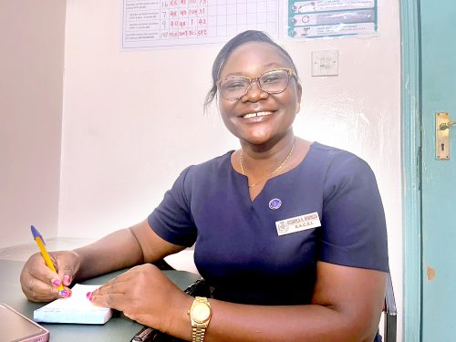 Diviniza Ochwila, a senior nursing officer and reproductive health nurse at Bungoma County Referral Hospital. PHOTO/Tony Wafula