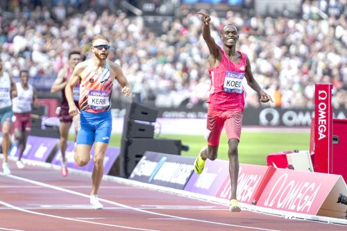 18-year-old Phanuel Koech clocks 3-28.82 in the men’s 1500m. PHOTO/WORLD ATHLETICS