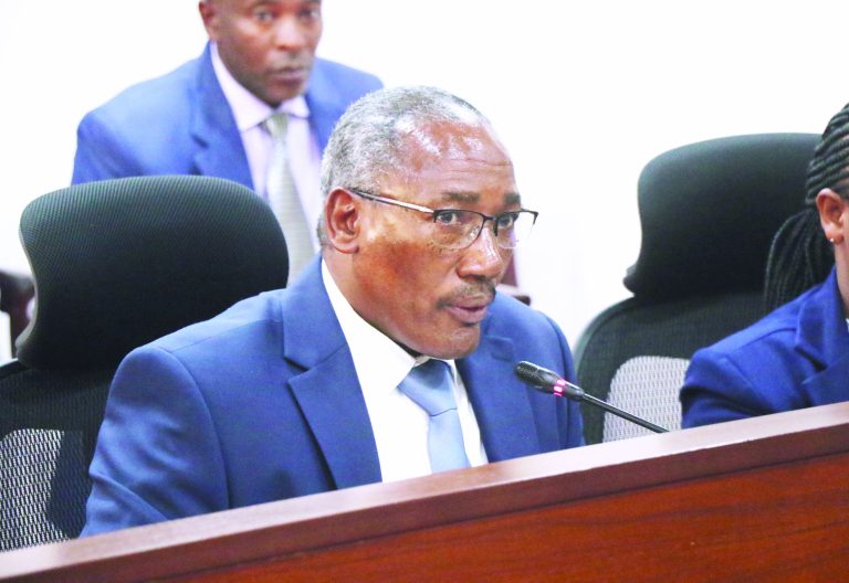 Karatina University VC Prof Linus Muthuri Gitonga when he appeared before members of the Committee on Education and Governance at the National Assembly. PHOTO/Kenna Claude