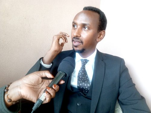 Yussuf Bashir, the executive director, Haki na Sheria, advocating for the proper recognition of refugees as important players in the economic development of a country. He called on the government to do an analysis of their contribution to the GDP during an interview. PHOTO/George Kebaso
