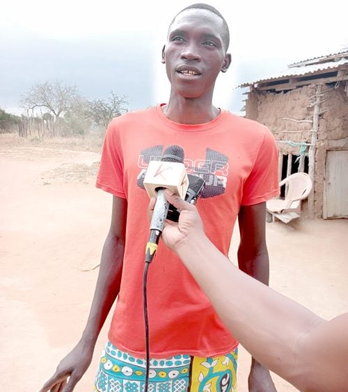 Jonathan Kalama, a resident of Binzaro, who described the new development as disturbing. Kalama wants security in the area enhanced to lock out cultists. PHOTO/Reuben Mwambingu