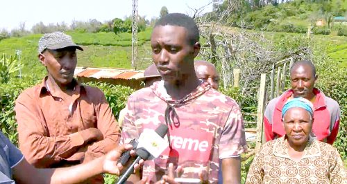 John Mwangi, the brain behind the network booster that has made life easier in Merere village in Mathioya. PHOTO/Wangari Njuguna