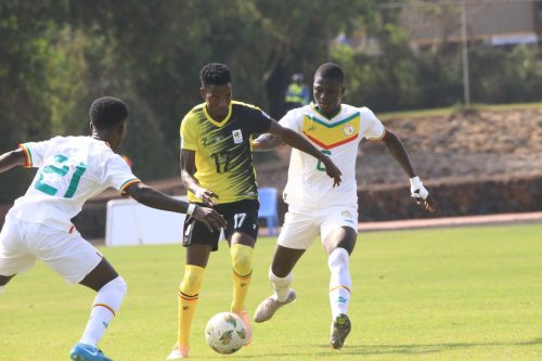 Uganda Cranes in action at the Four Nations Tournament.