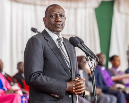 President William Ruto at a past event. PHOTO/https://www.facebook.com/williamsamoei