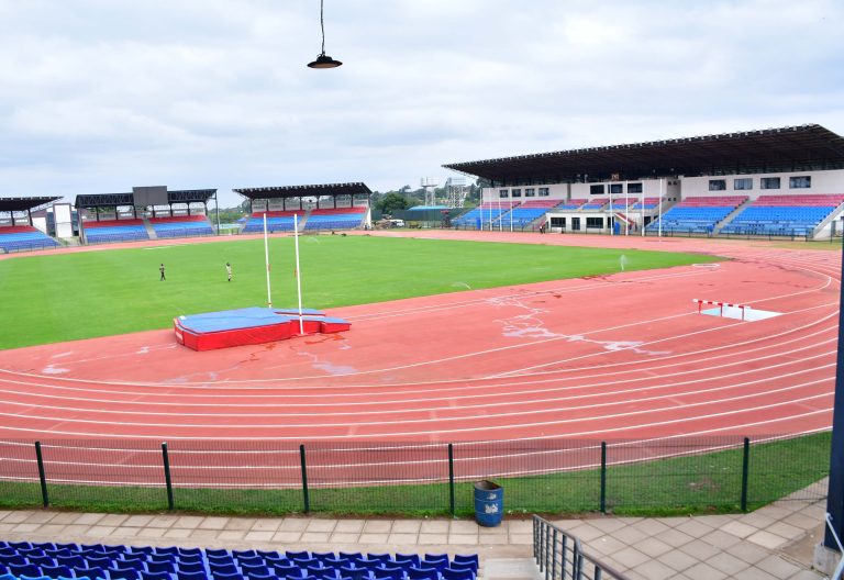 Ongoing renovations inside Ulinzi Sports Complex as Kenya finalises preparations for CHAN 2024. PHOTO/@ray_omollo/X