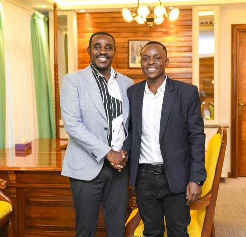 A past photo of Clephas Malala with his son Leon Major. PHOTO//https://www.facebook.com/photo/?fbid=122154746420250058&set=a.122154746306250058