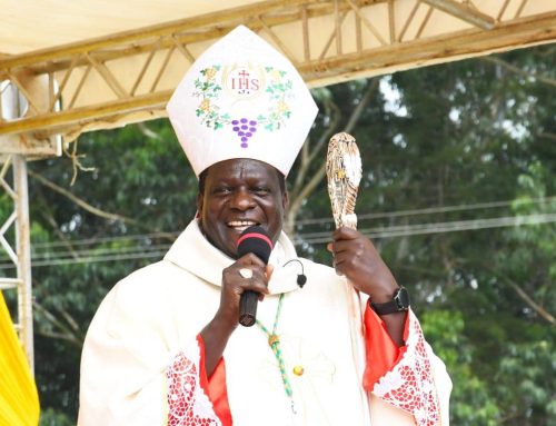 Kakamega Catholic Bishop Joseph Obanyi during a apst function. PHOTO/https://www.facebook.com/kakamega.diocese