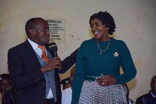 A photo of Alice Ng'ang'a and Njoroge Kahuria. PHOTo//https://www.facebook.com/photo?fbid=1351334593663256&set=pcb.1351335306996518