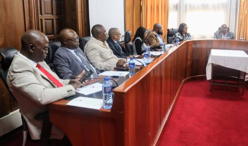 National Assembly of Kenya's Budget and Appropriations Committee with a delegation of Namibian legislators on a benchmarking visit. PHOTO/https://www.facebook.com/ParliamentKE/