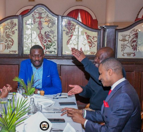 Edwin Sifuna leading Young MPS in consultative talks. PHOTO//https://www.facebook.com/photo/?fbid=1307768364038379&set=pcb.1307768860704996