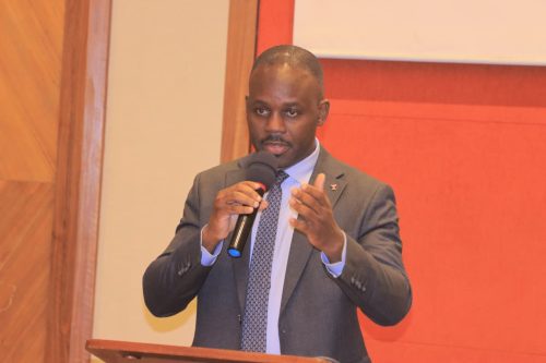 Moses Kajwang during a past event. PHOTO/https://www.facebook.com/photo.php?fbid=1336563611162320&set=pb.100044260814512.-2207520000&type=3