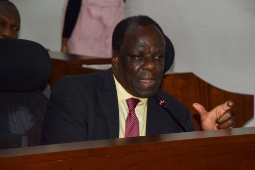Cabinet Secretary for Cooperatives and MSMEs Development, Wycliffe Oparanya appearing before the National Assembly Committee on Trade, Industry, and Cooperatives on August 26, 2025. PHOTO/https://www.facebook.com/ParliamentKE