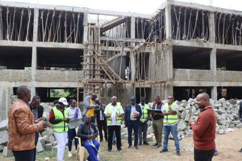 The National Assembly Committee on Sports and Culture during their inspection visit of the Wundanyi Resource Cultural and Youth Centre on Friday, August 15, 2025. PHOTO/https://web.facebook.com/ParliamentKE