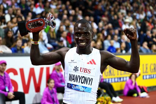 Kenya’s Olympic champion Emmanuel Wanyonyi after retaining his Diamond League crown in a breathtaking finale at Zürich’s Letzigrund Stadium on Thursday, August 28, 2025. PHOTO/@OlympicsKe/X