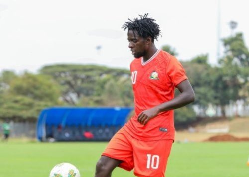 Austin Odhiambo during CHAN training with the national team. PHOTO/@OfficialGMFC/X