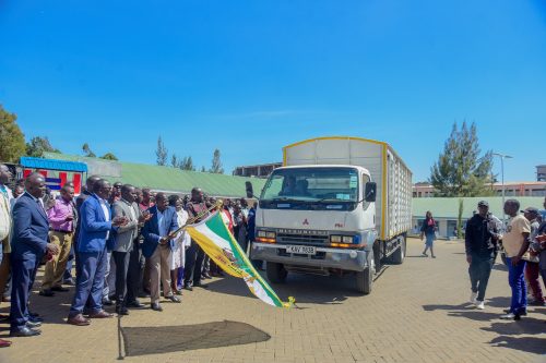 Governor Jonathan Bii announces the dispatch medical supplies to 138 health facilities across Uasin Gishu County to boost grassroots healthcare in January 2025. PHOTO/@GovernorBii/X