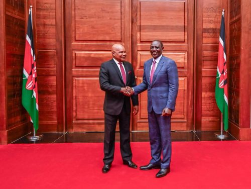 Prof Makau Mutua with President William Ruto. PHOTO/@makaumutua/X
