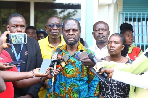 Governor Nyong’o speaking during his visit to JOOTRH after the Coptic Roundabout crash that killed 25 people. PHOTO/@AnyangNyongo /X