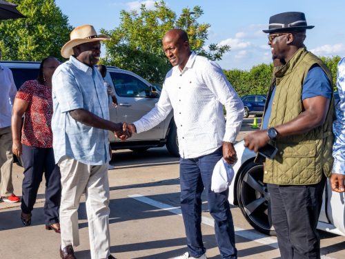 Gachagua arrives for a farewell dinner with Abagusii leaders in Texas. PHOTO/@rigathi/X