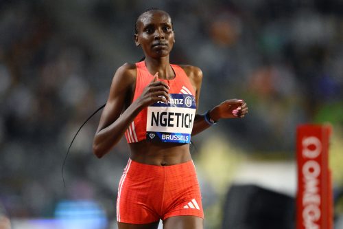 Agnes Ngetich dominates 5000m during Brussels Diamond League. PHOTO/@AthleticsWeekly/X