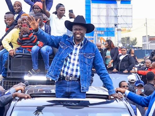 Gachagua after his arrival at JKIA on Thursday, August 21, 2025. PHOTO/@rigathi/X