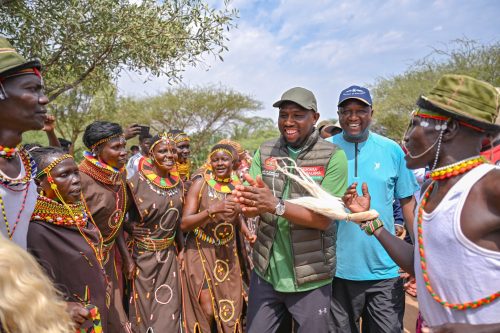 Murkomen during the North Rift Sports for Peace Tournament in Chemolingot. Photo/@kipmurkomen/X