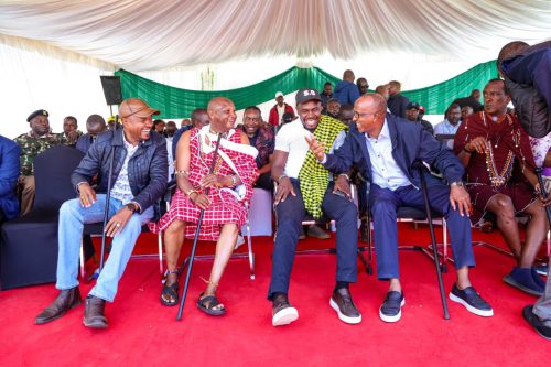 Duale and other leaders during the empowerment forum in Narok. PHOTO/@HonAdenDuale/X