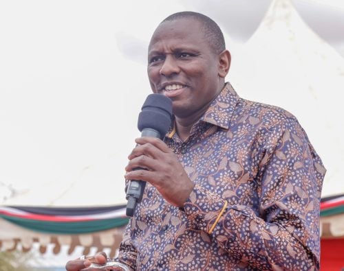 National Assembly majority leader Kimani Ichung'wa during an event in Modogashe: PHOTO/https://www.facebook.com/KithureKindiki