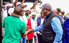 Matiang'i jets back from the US, treats Ruiru residents to