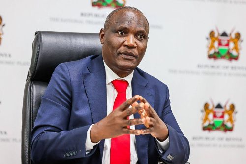 Treasury CS John Mbadi during a past event: PHOTO: facebook.com/profile.php?id=61550756995817&sk=photos