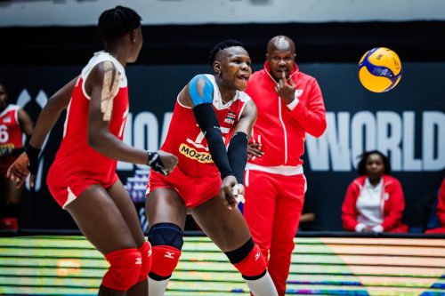 Kenya's meldina Sande in action.