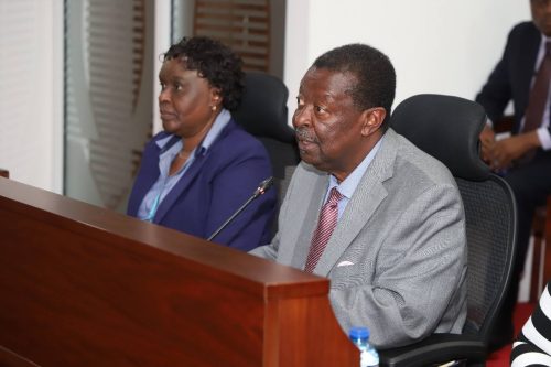 Prime Cabinet Secretary Musalia Mudavadi when he appeared before the National Assembly Committee on Regional Integration on Thursday, August 7, 2025. PHOTO/https://www.facebook.com/ParliamentKE