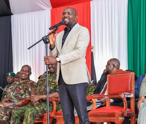 Interior CS Kipchumba Murkomen during a past event: PHOTO/@kipmurkomen/X