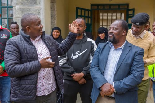 Kajiado North MP Onesmus Ngogoyo (L) at a past public function. PHOTO/@OnesmusNgogoyo/X