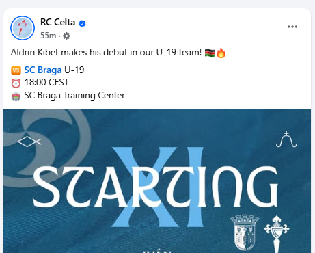 Facebook post by Celta. PHOTO/Screengrab by People Daily Digital
