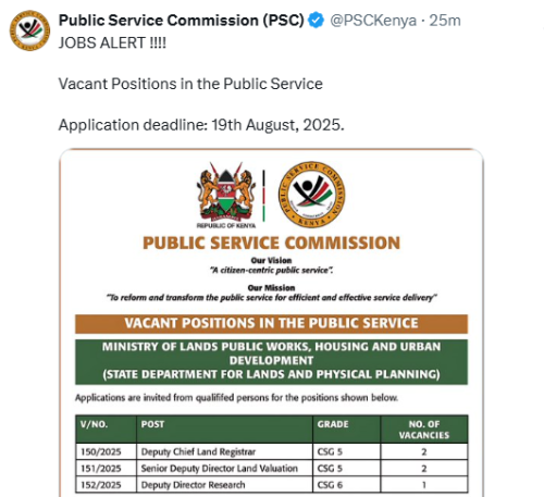 X post by PSC. PHOTO/Screengrab by People Daily Digital