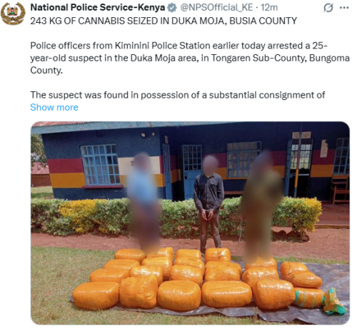 Statement by NPS posted on X. PHOTO/Screengrab by People Daily Digital