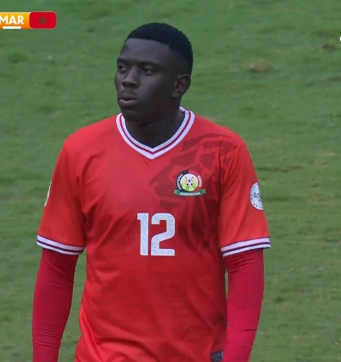 A photo of Chrispine Erambo after a red card. PHOTO//Screengrab by people daily digital from X by @FootballKe_90