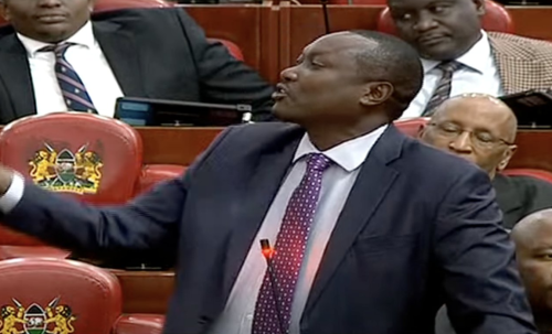 Kathiani MP Robert Mbui during a sitting. PHOTO/A screengrab by PD Digital/YouTube