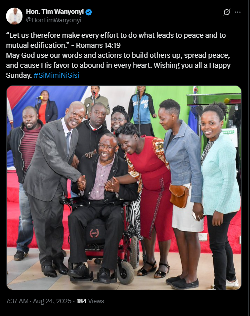 A screenshot of Tim Wanyonyi's statement. PHOTO/Screengrab by People Daily from a statement shared on X by @HonTimWanyonyi