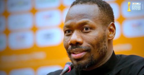 Former Senegal’s coach Pape Bouna Thiaw. PHOTO/Screengrab by PD Digital/https://www.cafonline.com/caf-african-nations-championship/